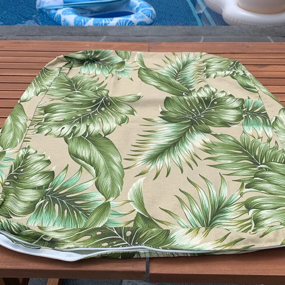 Zippered Top And Seat Cushion Covers, 2 pieces